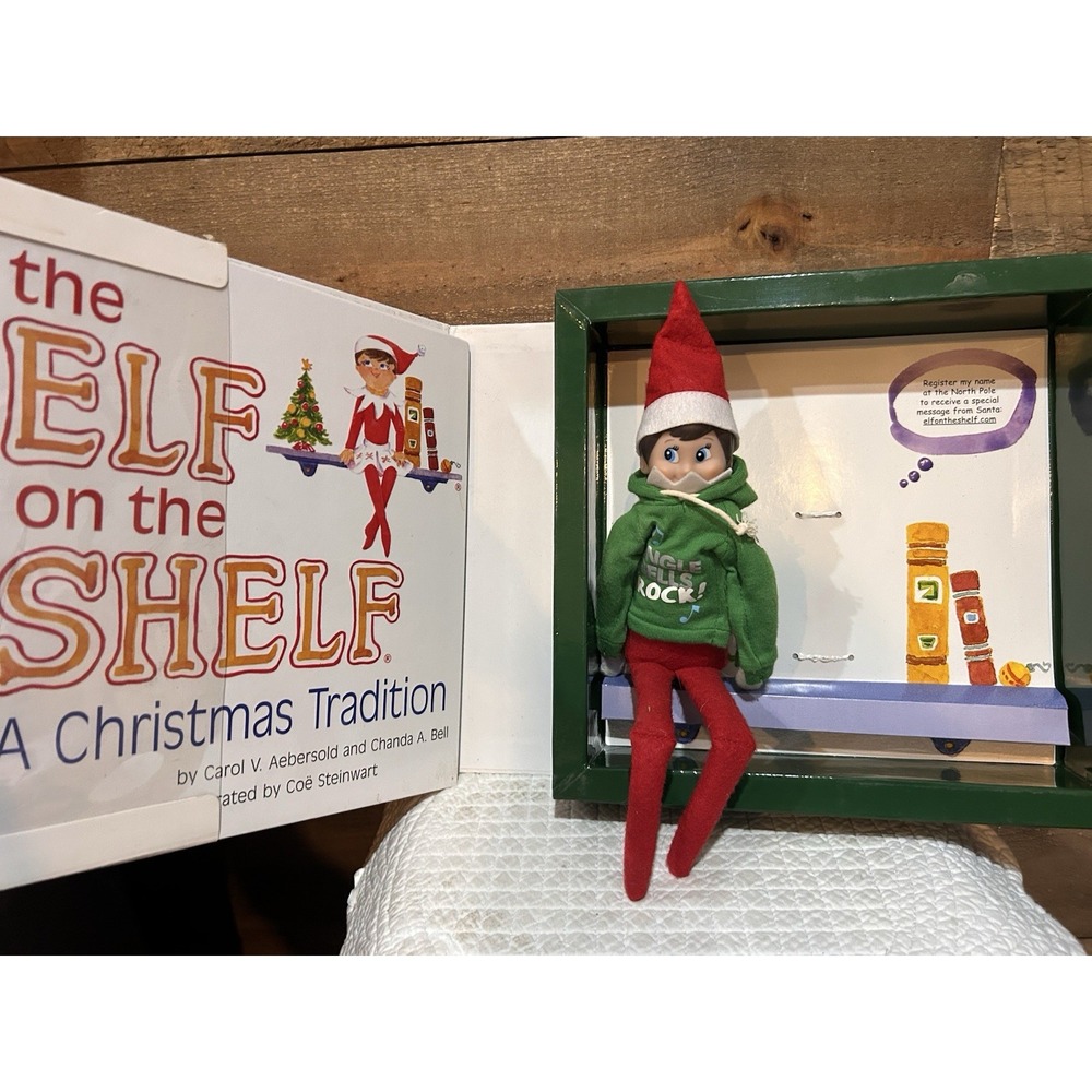 The Elf On the Shelf Christmas Tradition Book and Girl Doll with Blue Eyes